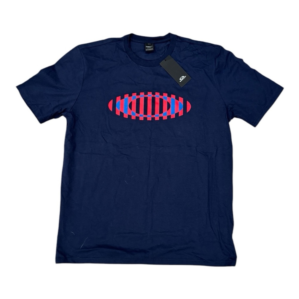 Oakley Flag Optical Navy Blue Graphic T-Shirt